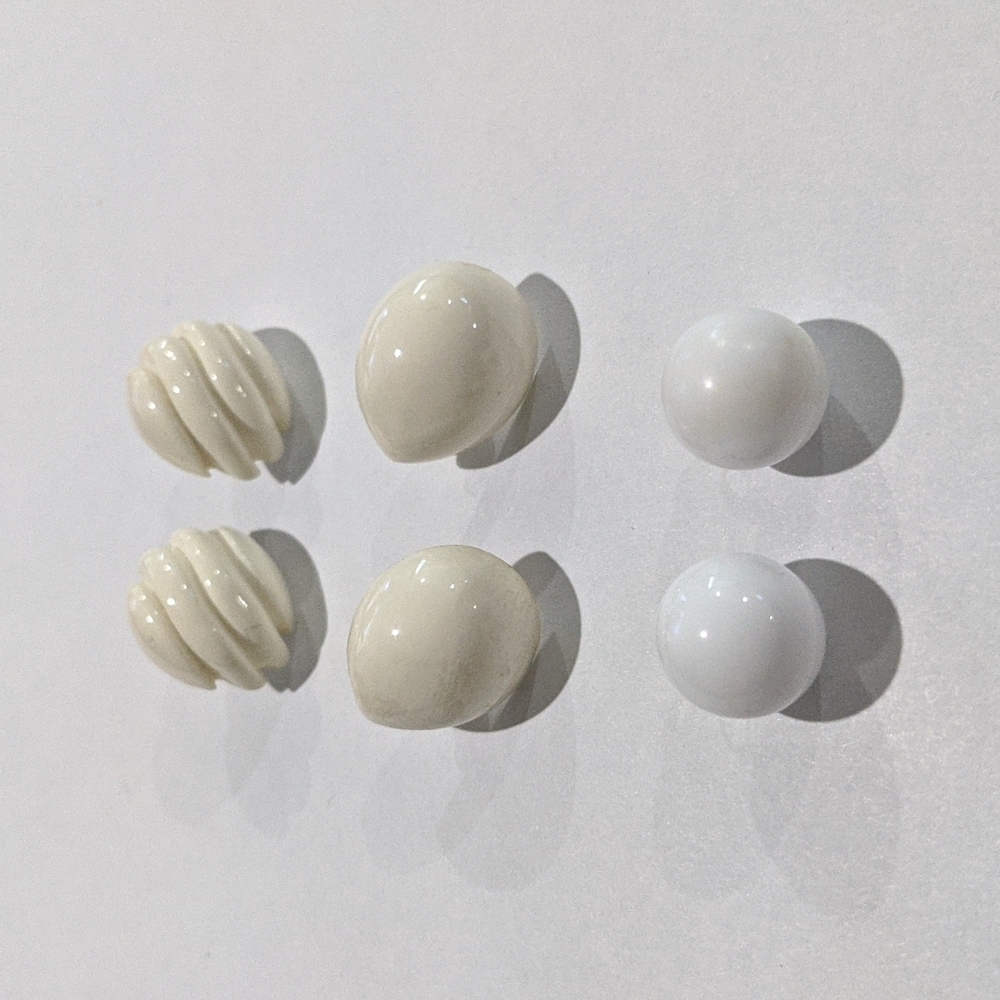 White Vintage Earring Set
